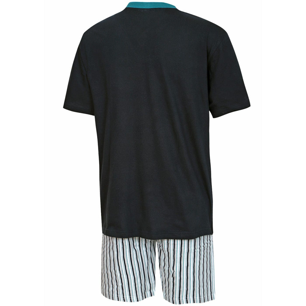 KB Schlafanzug Herren Herren Schlafanzug kurz dunkelblau - 100% Baumwolle