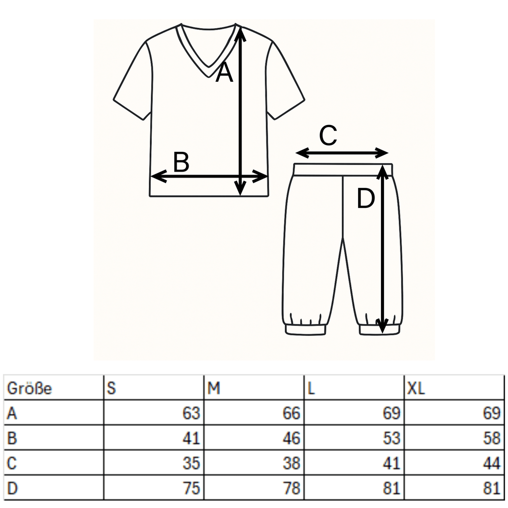 Bequemer Damen - Pyjama mit Blumenmuster – 2 - teiliges Set - KB Socken