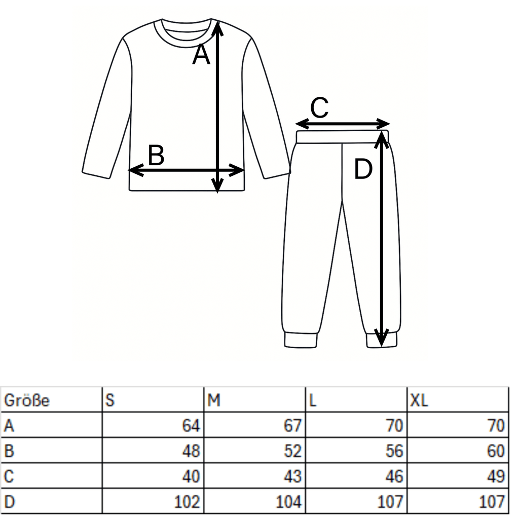 Damen Schlafanzug lang dunkelblau - 100% Baumwolle - KB Socken