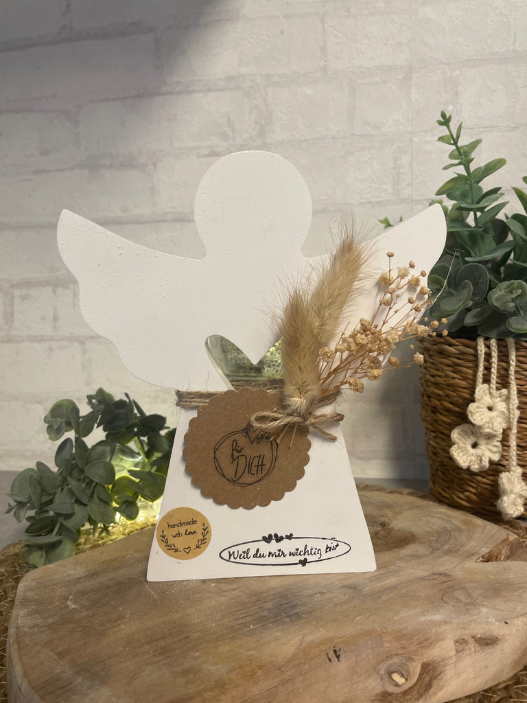 Deko Engel mit Herz – Handgemacht & liebevoll gestaltet - KB Socken