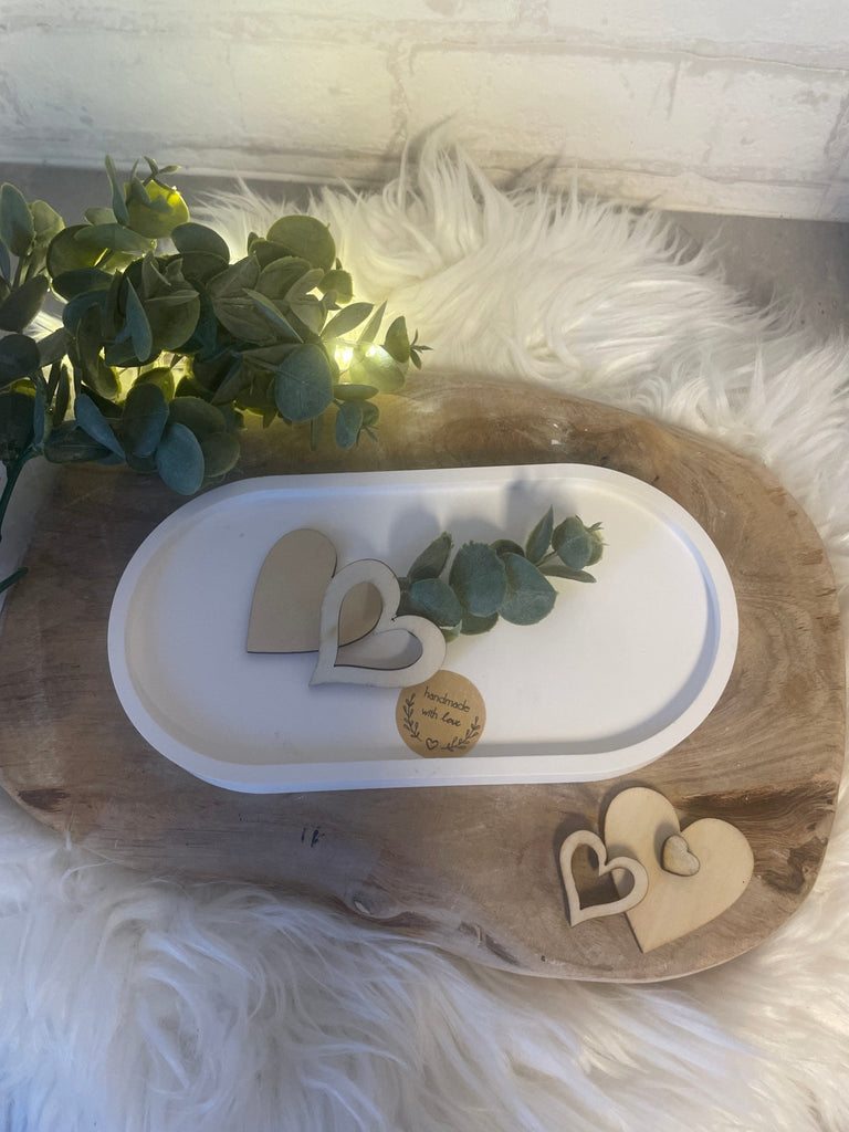 Deko Häuser - Set aus Keraflott mit Trockenblumen – Skandi Stil Handarbeit - KB Socken