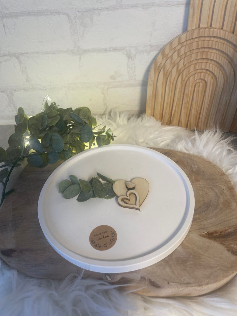 Deko Häuser - Set aus Keraflott mit Trockenblumen – Skandi Stil Handarbeit - KB Socken