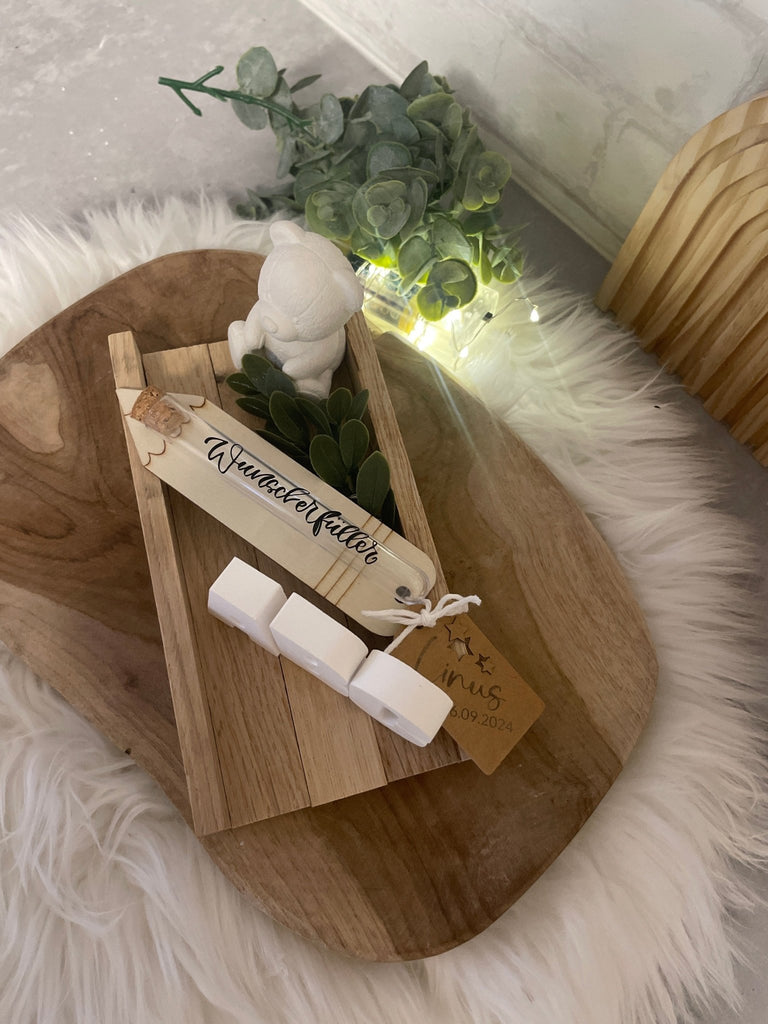 Geldgeschenk zur Einschulung – personalisiert mit Name & Datum - KB Socken