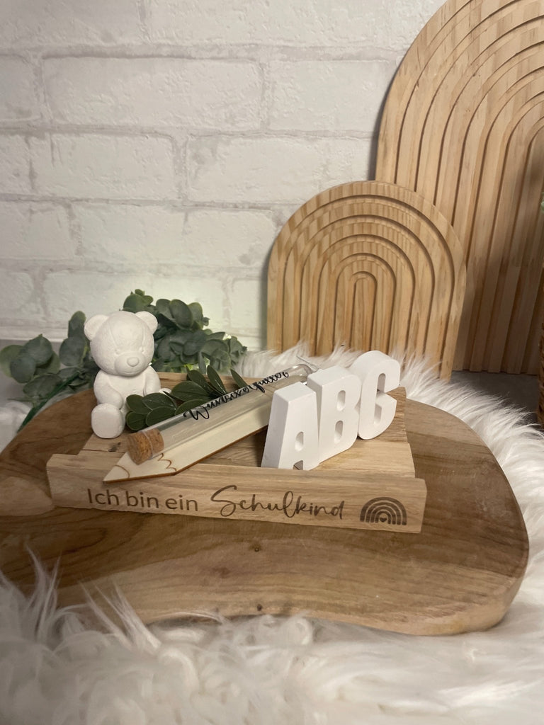 Geldgeschenk zur Einschulung – personalisiert mit Name & Datum - KB Socken