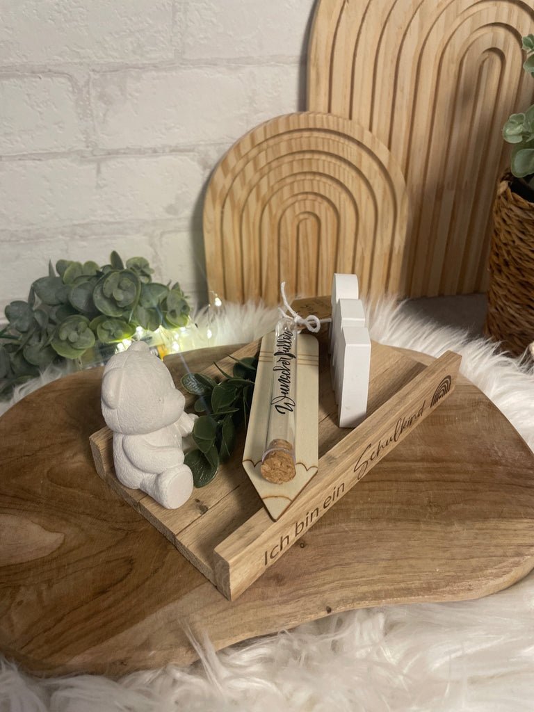 Geldgeschenk zur Einschulung – personalisiert mit Name & Datum - KB Socken