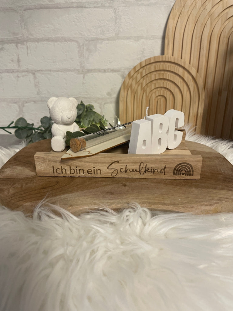 Geldgeschenk zur Einschulung – personalisiert mit Name & Datum - KB Socken