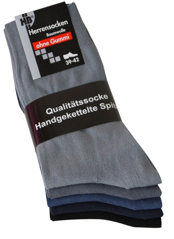 Herrensocken ohne Gummi – Bequem, druckfrei & venenfreundlich – 10 Paar - KB Socken