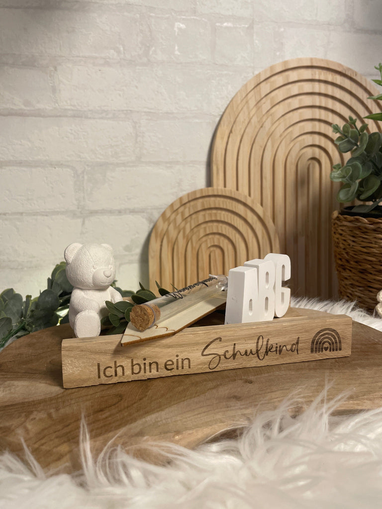 KB Geschenk Personalisiertes Geschenk zur Einschulung Junge, Mädchen, ABC Schulanfang, Geschenk Erster Schultag, Schulkind, Geschenkidee, Schule  123