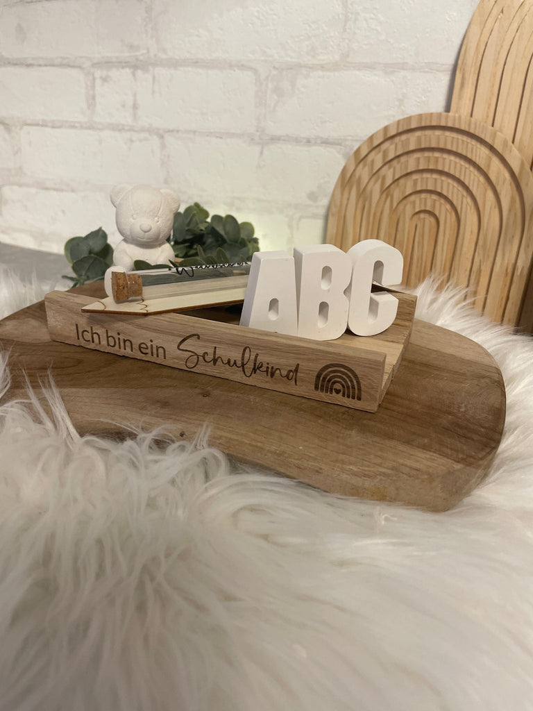 KB Geschenk Personalisiertes Geschenk zur Einschulung Junge, Mädchen, ABC Schulanfang, Geschenk Erster Schultag, Schulkind, Geschenkidee, Schule  123