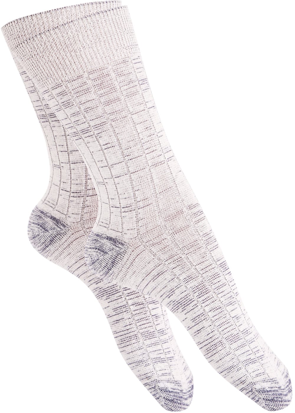 5 Graumeliert Paar – Jeanssocken - Socken KB