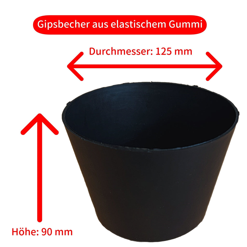 KERAflott Reliefgießpulver weiß 2 x 5 kg Sack mit Gipsbecher - KB Socken