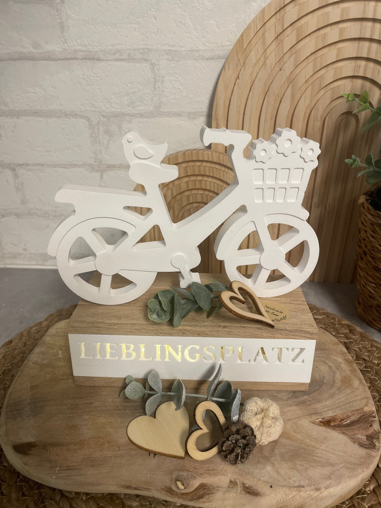 LED Lichtbox „Lieblingsplatz“ aus Holz – Stimmungslicht & Deko Geschenk - KB Socken