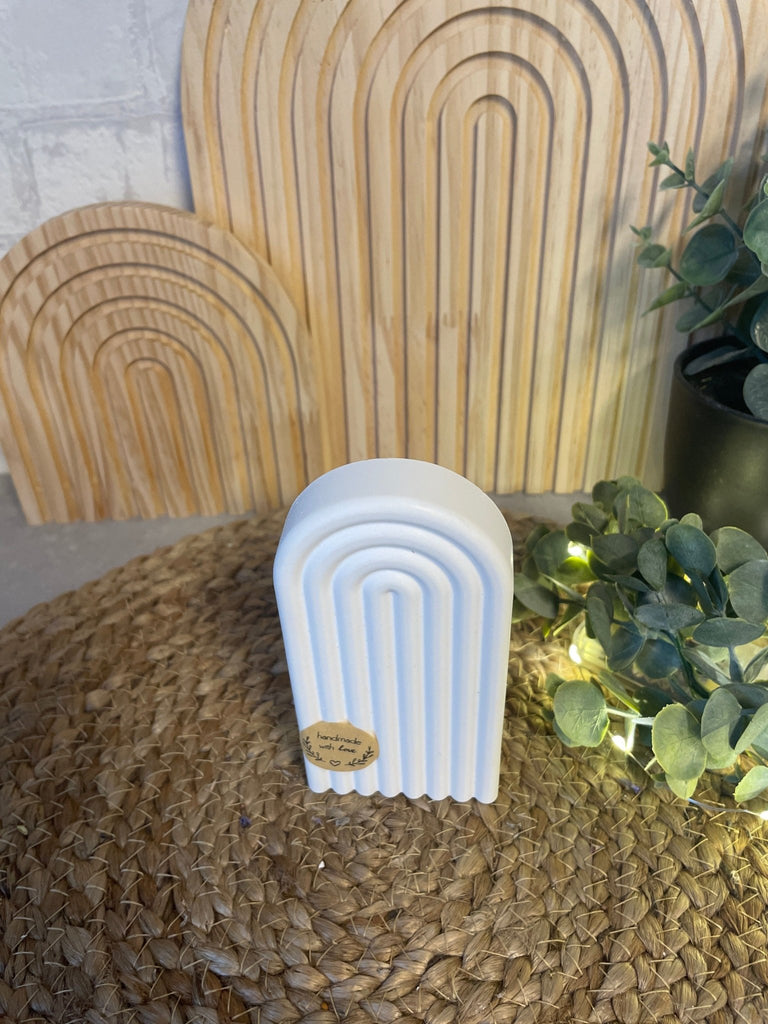 Regenbogen Deko mit Kerze – Hygge Geschenkidee in Weiß - KB Socken