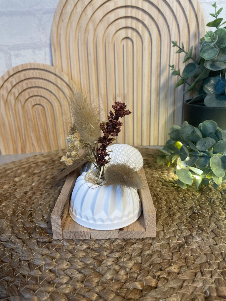 Tablett Set mit Pustekuchen und Herz - Geschenk Set Damen Handmade - KB Socken