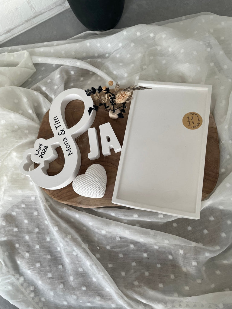 Unendlichkeitszeichen personalisiert – Geschenk für Hochzeit, Jahrestag & Liebe - KB Socken