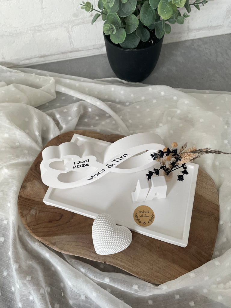 Unendlichkeitszeichen personalisiert – Geschenk für Hochzeit, Jahrestag & Liebe - KB Socken