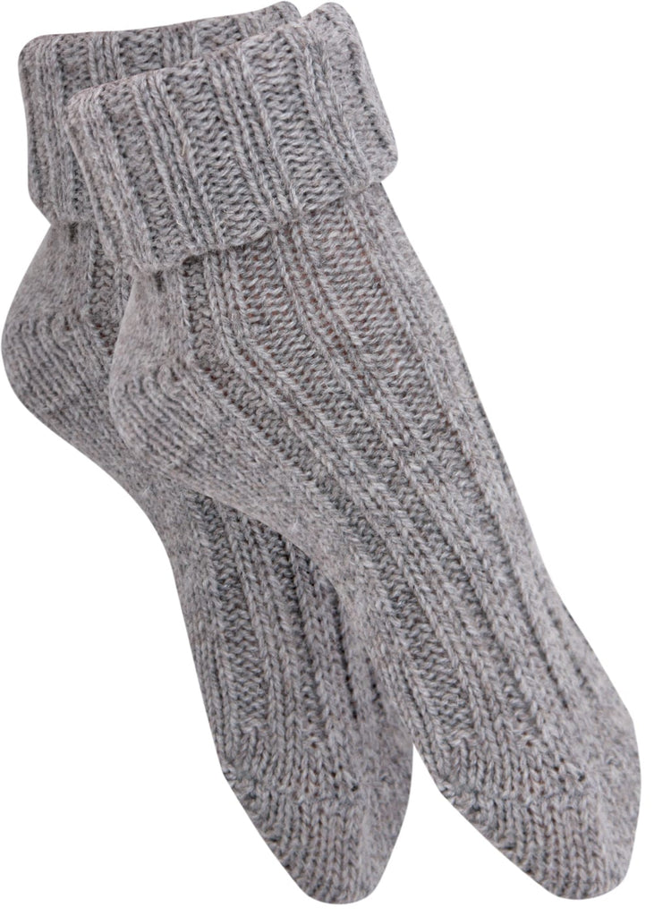 Alpakasocken mit Umschlag – weich, warm & naturbelassen – 2 Paar - KB Socken