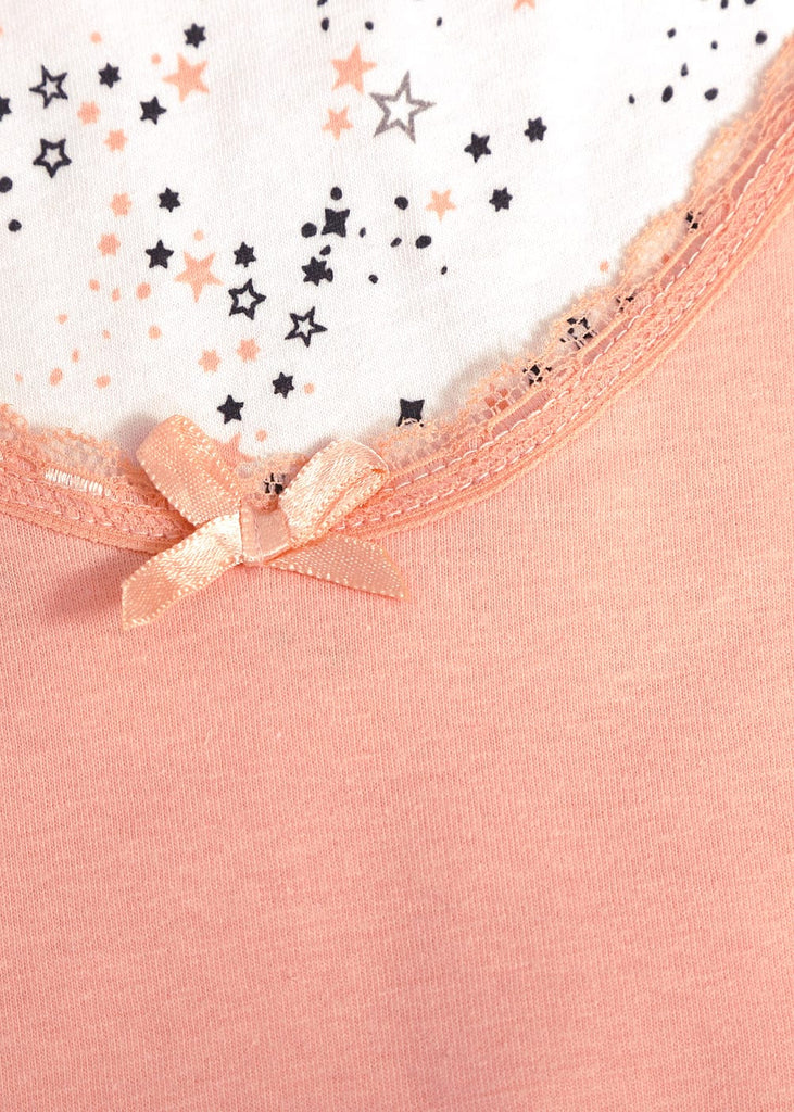 Bequemer Damen - Pyjama mit Blumenmuster – 2 - teiliges Set - KB Socken