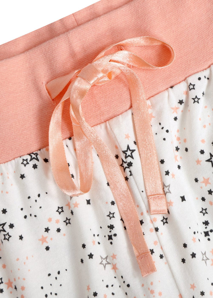 Bequemer Damen - Pyjama mit Blumenmuster – 2 - teiliges Set - KB Socken