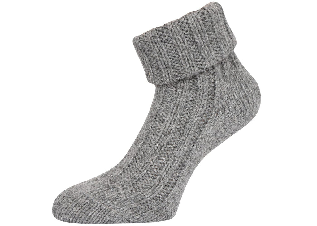 Dickgestrickte Alpakasocken mit Umschlag – 2 Paar warm & weich - KB Socken