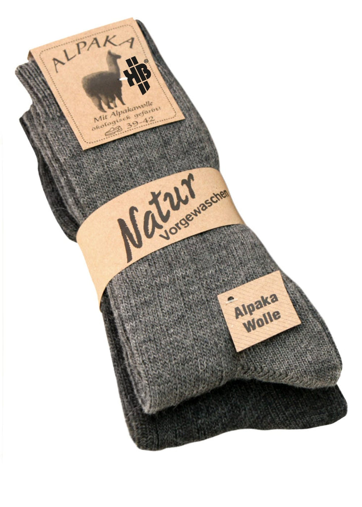 Feingestrickte Alpakasocken – 2 Paar in Braun & Beige für Damen & Herren - KB Socken