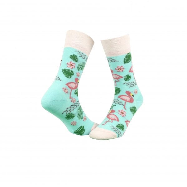Flamingo Socken – Lustige Bunte Baumwollsocken für Damen & Herren - KB Socken