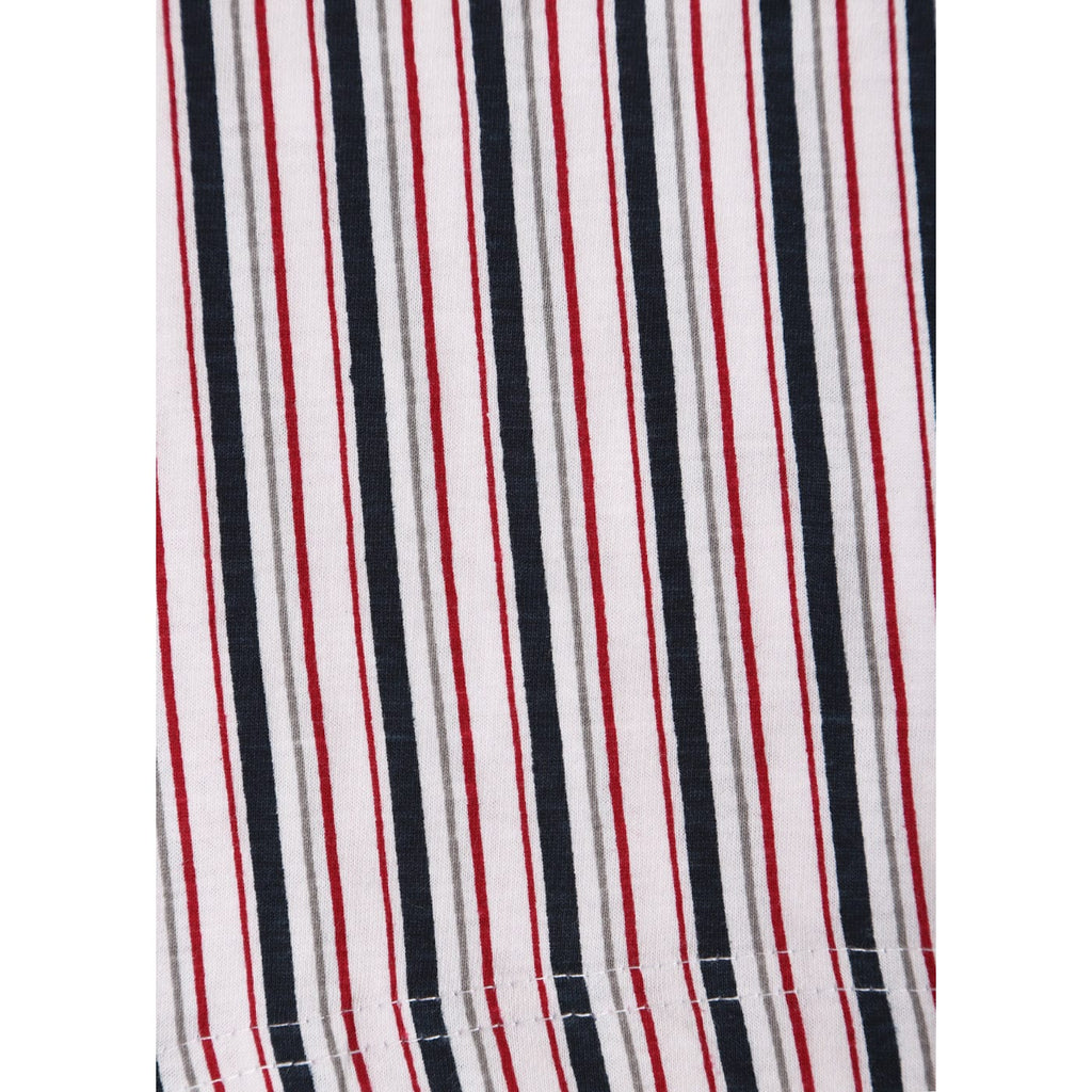 Herren Kurzarm Schlafanzug Set – Rot/gestreift, Baumwolle - KB Socken