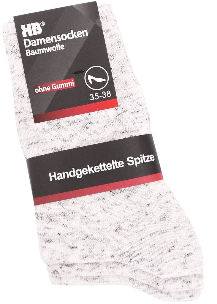 Herrensocken beige meliert – ohne Gummi, venenfreundlich & bequem – 10 Paar - KB Socken