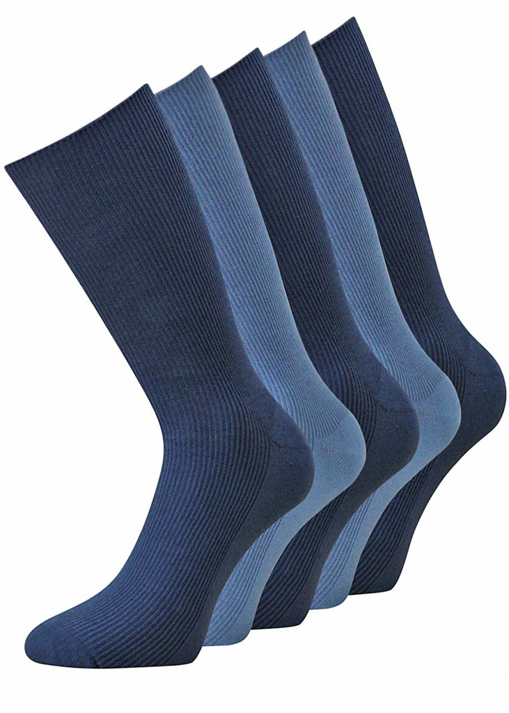 Herrensocken Blautöne - ohne Gummi - 10 Paar - KB Socken