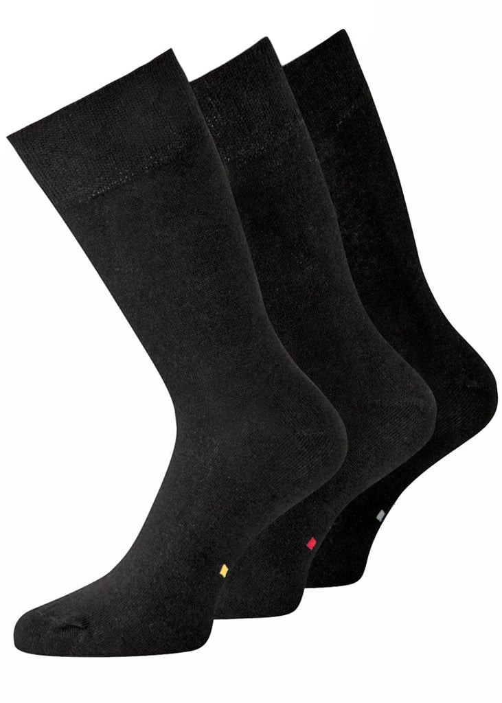 Herrensocken Schwarz mit Sortierpunkt - 3 Paar - KB Socken
