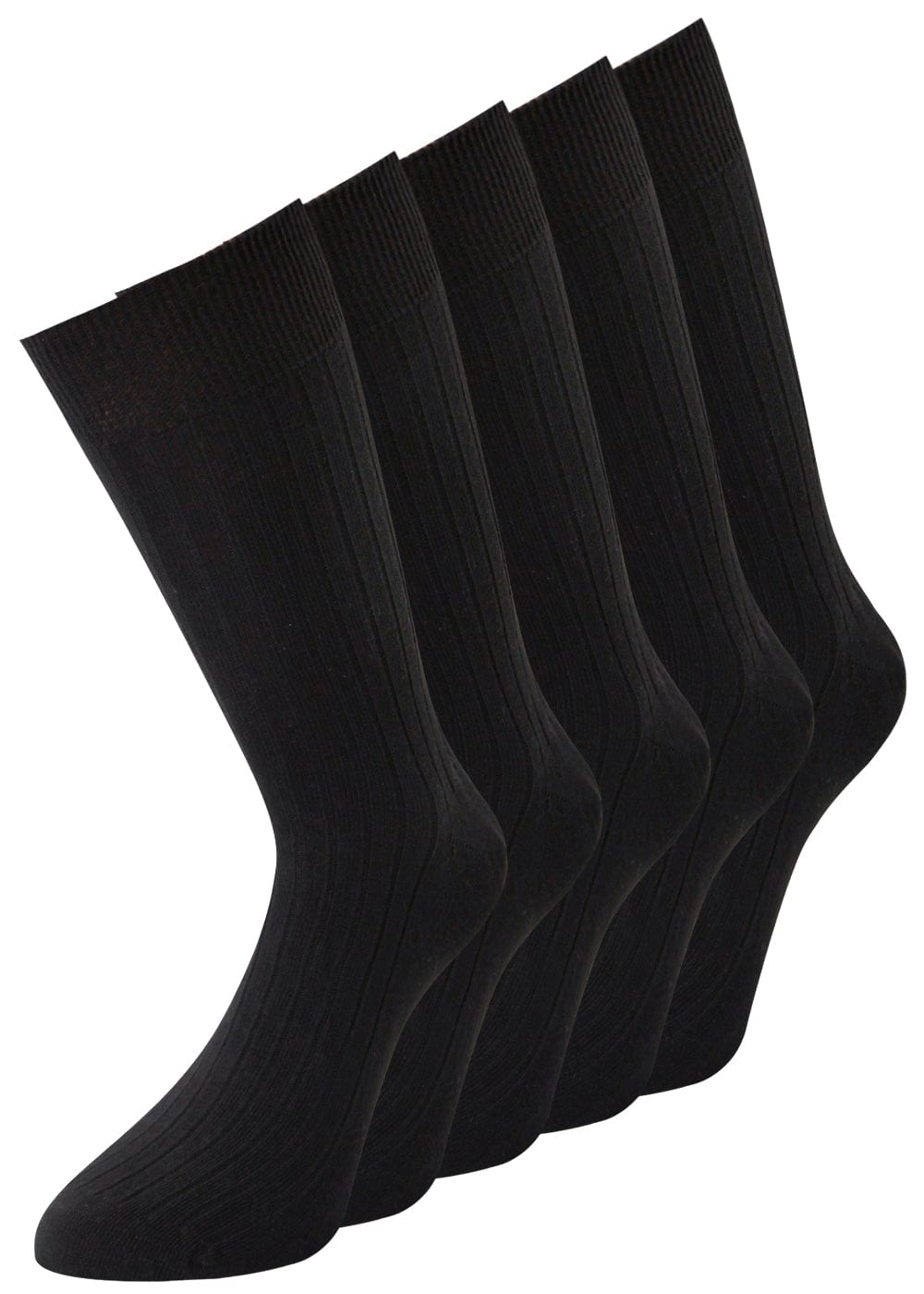 KB Socken Herrensocken Schwarz 100% Baumwolle - 10 Paar