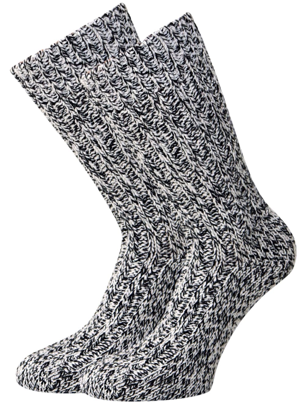 KB Socken Norwegersocken Schwarzmeliert - 2 Paar