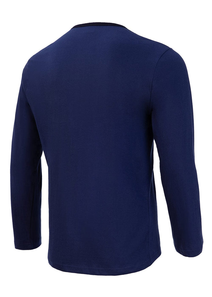 KB Schlafanzug Herren Herren Schlafanzug lang blau - 100% Baumwolle