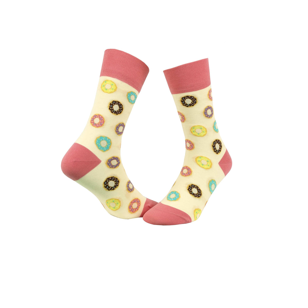 KB Socken 35-38 / mehrfarbig Socken mit Donutmotiv - 1 Paar