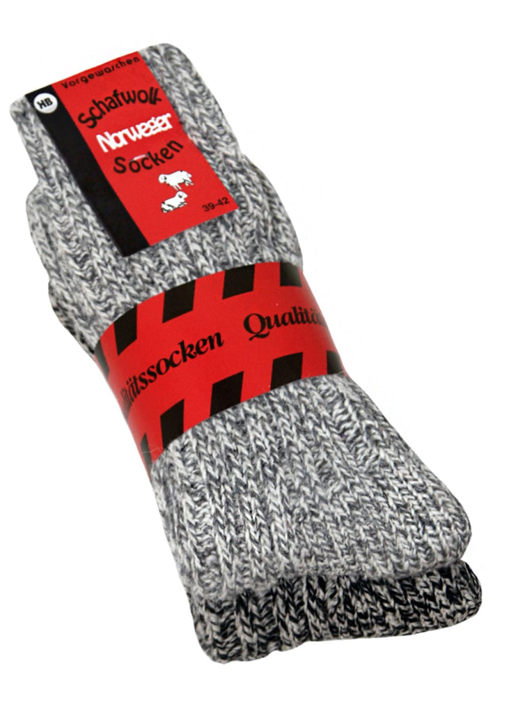 KB Socken Norwegersocken Grau - 2 Paar