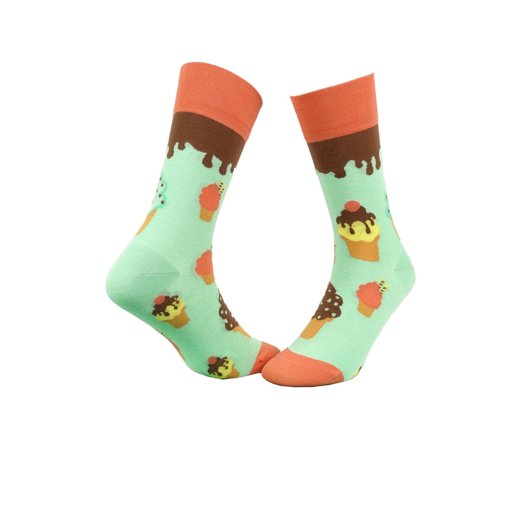 Lustige Socken mit Eismotiv – Bunte Baumwollsocken für Damen & Herren - KB Socken