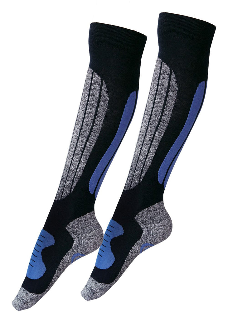 Skistrümpfe kniehoch in blau - KB Socken