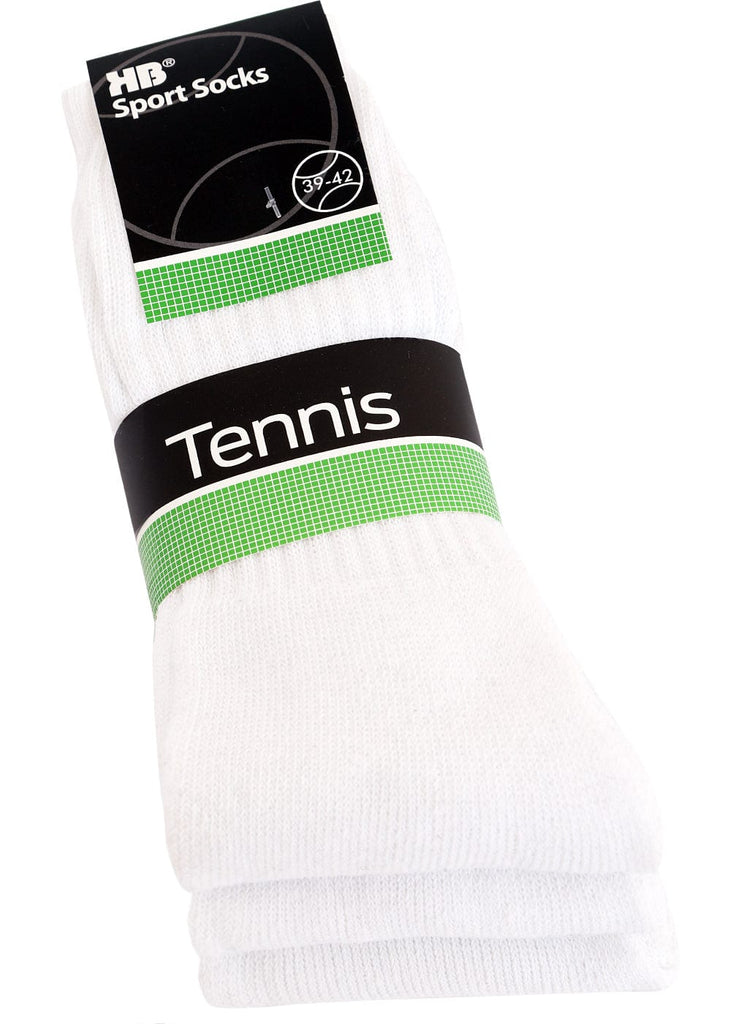 Tennissocken Sportsocken für Damen und Herren Weiß - 6 Paar - KB Socken