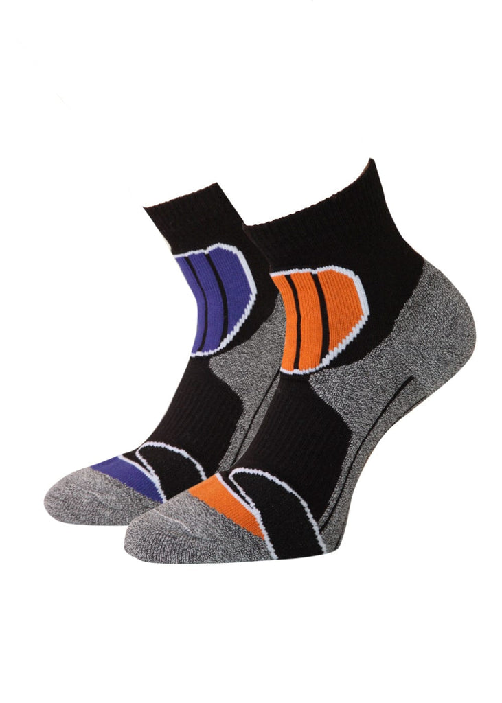 Trekkingsocken Sportsocken in blau orange - KB Socken
