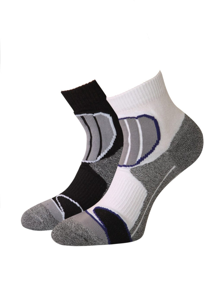 Trekkingsocken Sportsocken in weiß schwarz - KB Socken