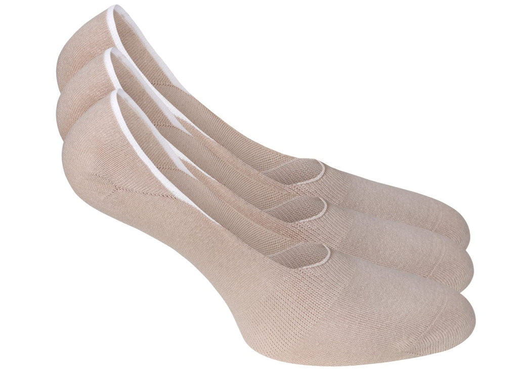 Unisex Füßlinge Beige – 9 Paar | Unsichtbare Baumwoll - Sneakersocken - KB Socken