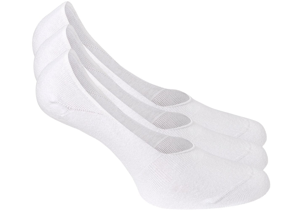 Unisex Füßlinge Weiß – 9 Paar Baumwoll - Sneakersocken - KB Socken