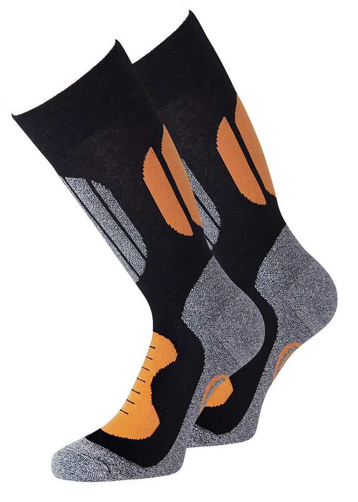 Wandersocken Trekkingsocken orange - 2 Paar - KB Socken